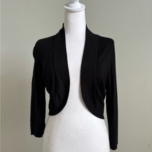 Eliza J Black Bolero Shrug Cardigan